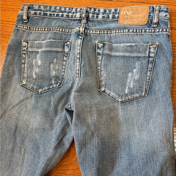 ONE by One Teaspoon Trashed Freebirds Jeans 28 – Distressed w/ Ankle Zips - Picture 7 of 9